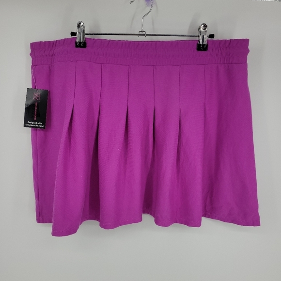 No Boundaries Womens Knit Pleated Mini Skirt Size XXL - Picture 4 of 11